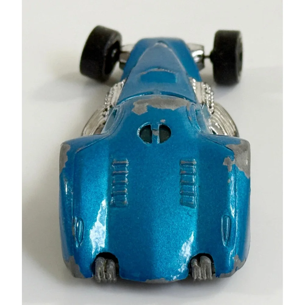 Hot Wheels Hammered Coupe Kids 1:64 Blue 2003 Diecast Flame Graphics Car
